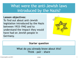 Image of what were the anti-Jewish laws introduced by the Nazis? resource