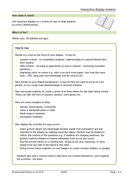 Interactive display revision Interactive display revision